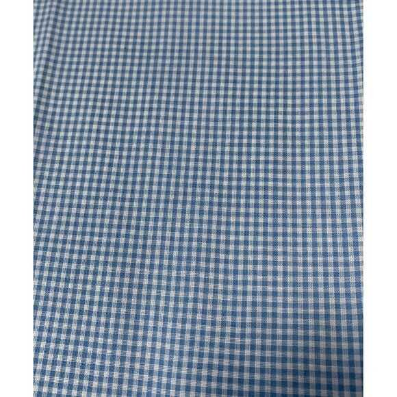Blue Gingham Check Cotton Fabric 18" x 22" Material Sewing Crafts - Picture 2 of 5
